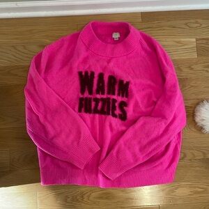 A New Day Neon Pink Warm Fuzzies graphic sweater